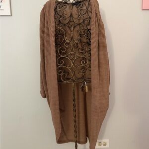 Cozy Brown Knit Women's Sweater